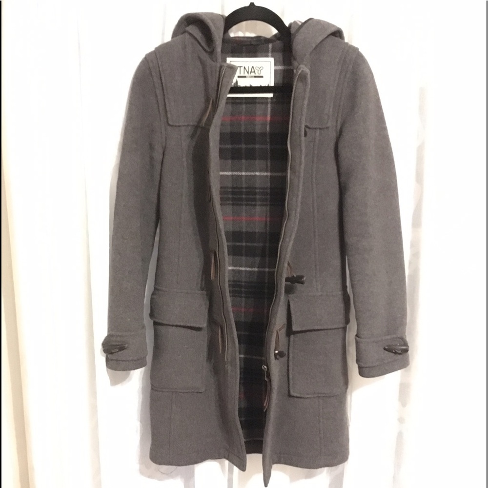 TNA, Aritzia wool pea coat.